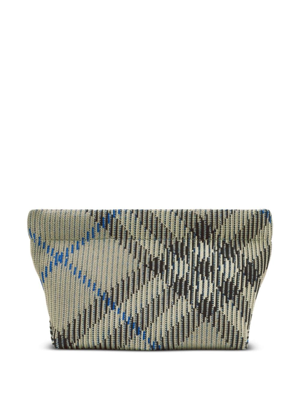 Check Knitted Clutch