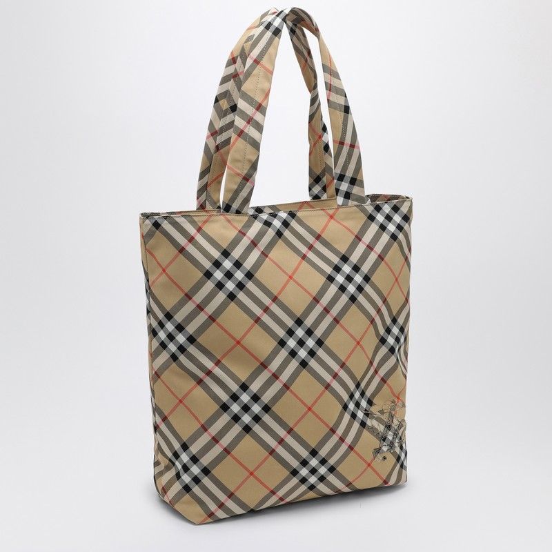 CHECK SAND SMALL TOTE BAG
