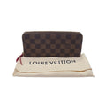 Louis Vuitton Damier Ebene Clemence Wallet Cherry