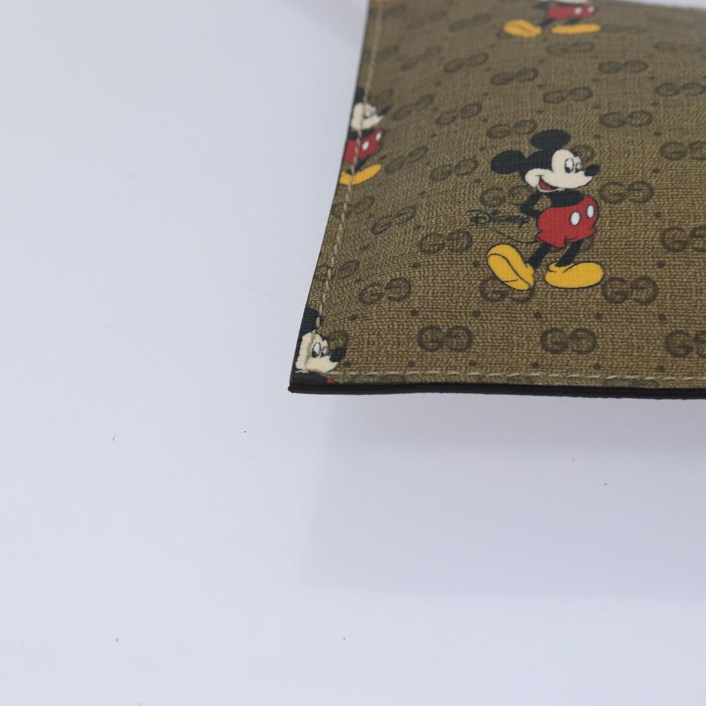 GUCCI Micro GG Disney Mickey Mouse Tote Bag PVC Leather Brown 547947 80986S