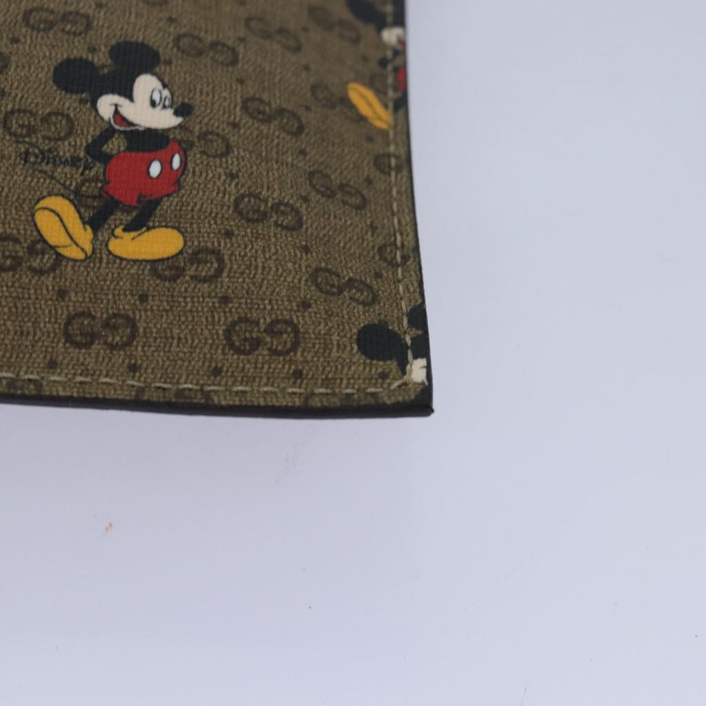 GUCCI Micro GG Disney Mickey Mouse Tote Bag PVC Leather Brown 547947 80986S