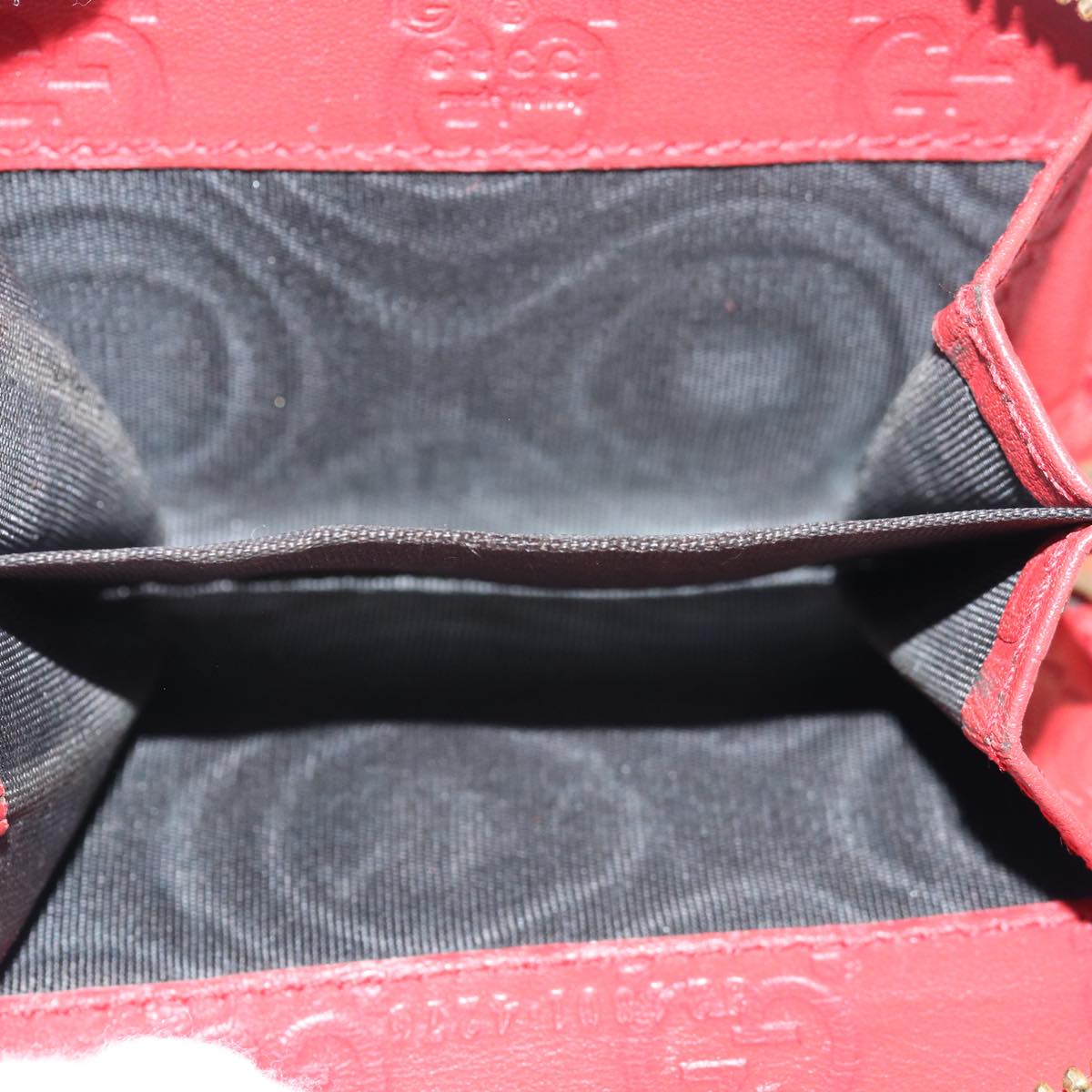 GUCCI GG Canvas Coin Purse Red 324801 80992