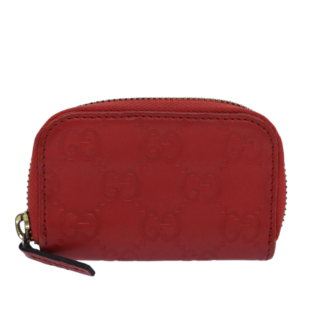GUCCI GG Canvas Coin Purse Red 324801 80992