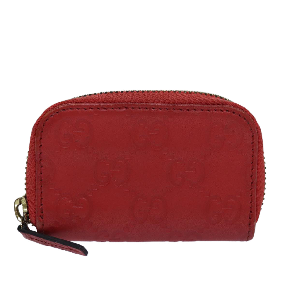 GUCCI GG Canvas Coin Purse Red 324801 80992