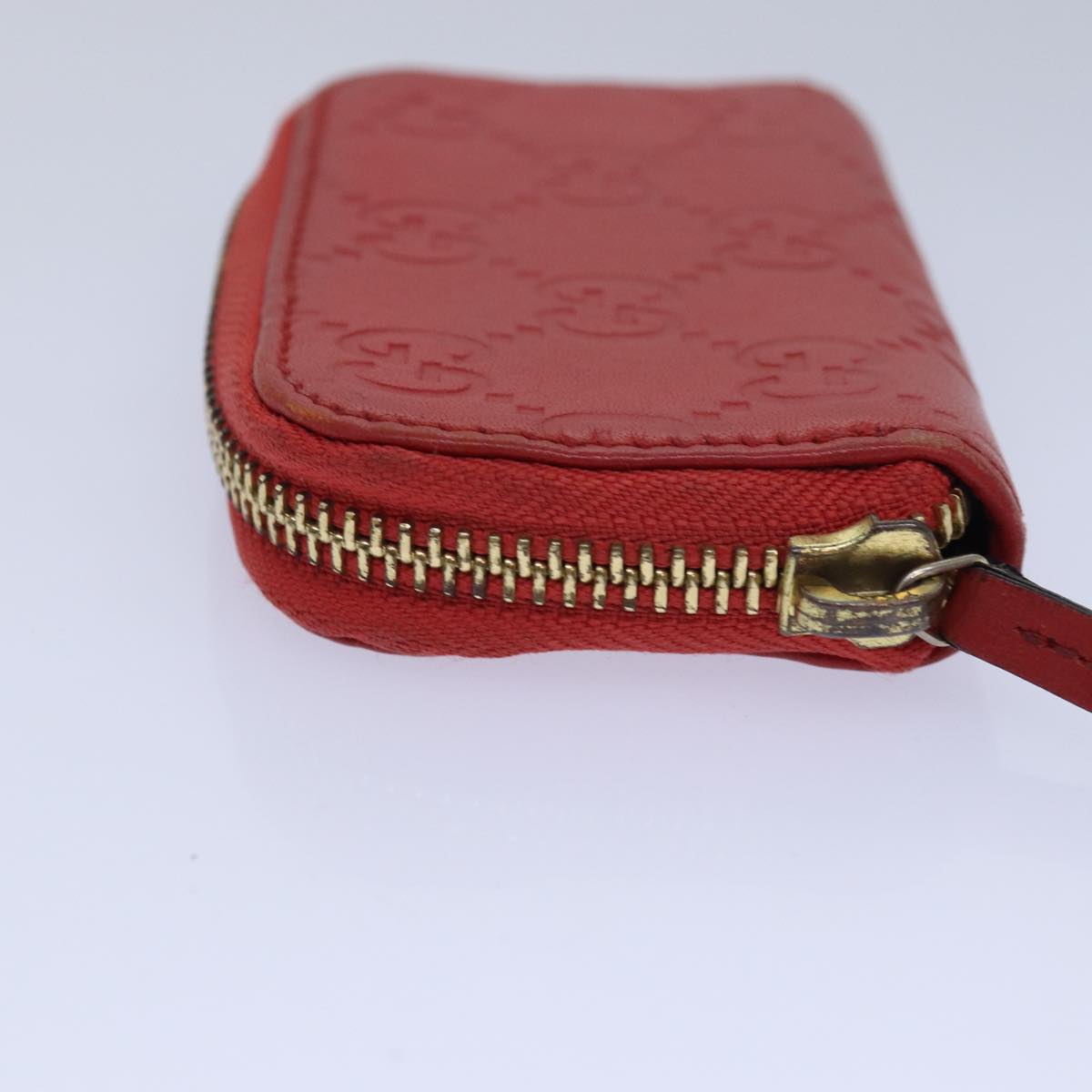GUCCI GG Canvas Coin Purse Red 324801 80992
