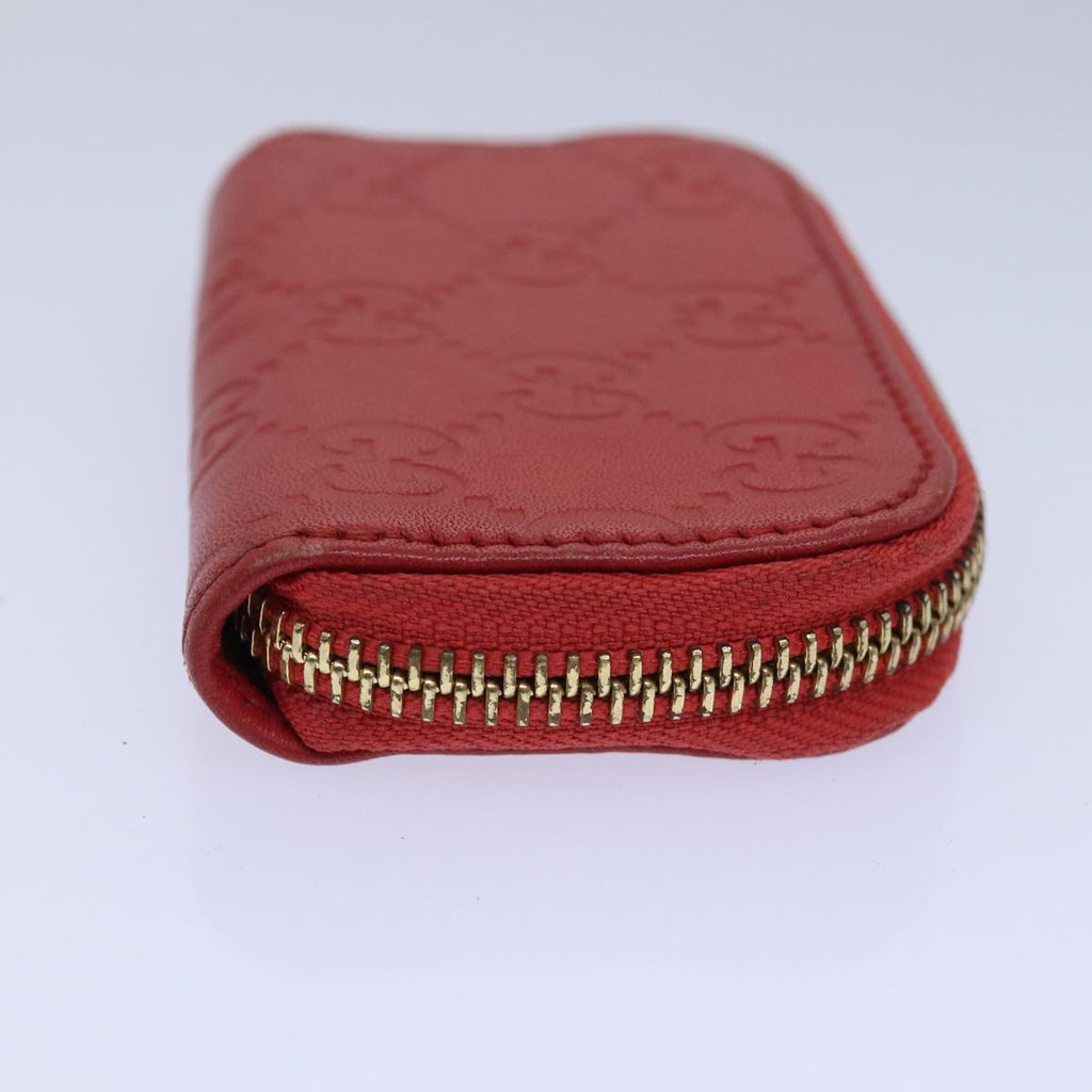 GUCCI GG Canvas Coin Purse Red 324801 80992