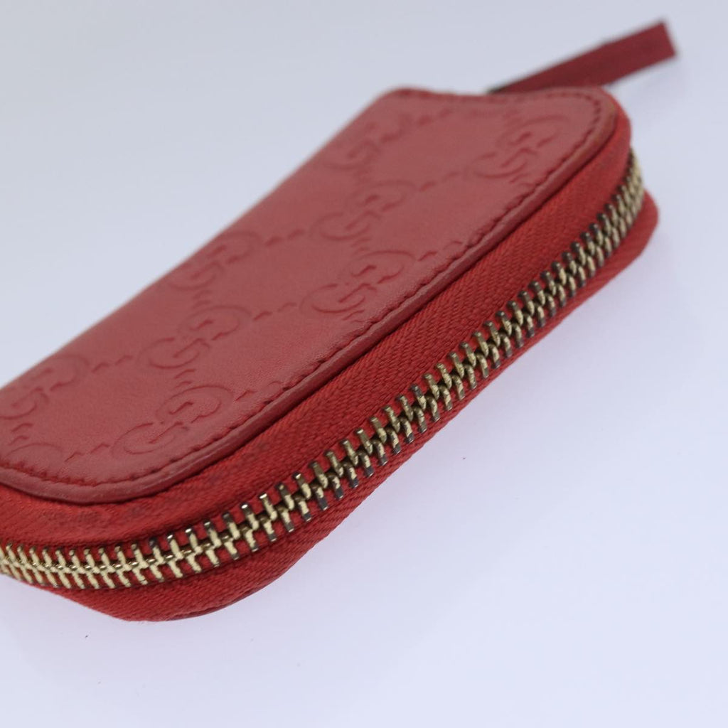 GUCCI GG Canvas Coin Purse Red 324801 80992