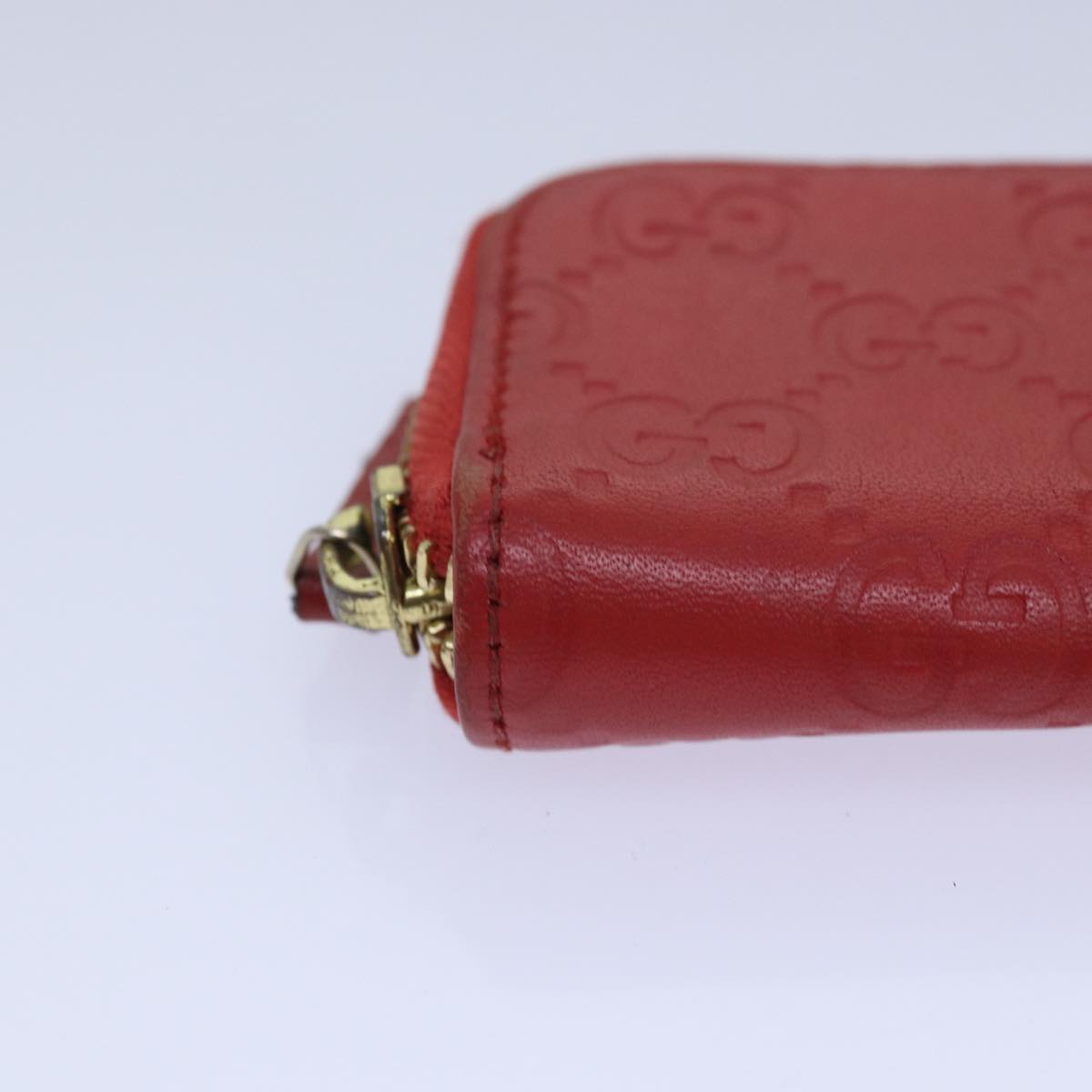 GUCCI GG Canvas Coin Purse Red 324801 80992