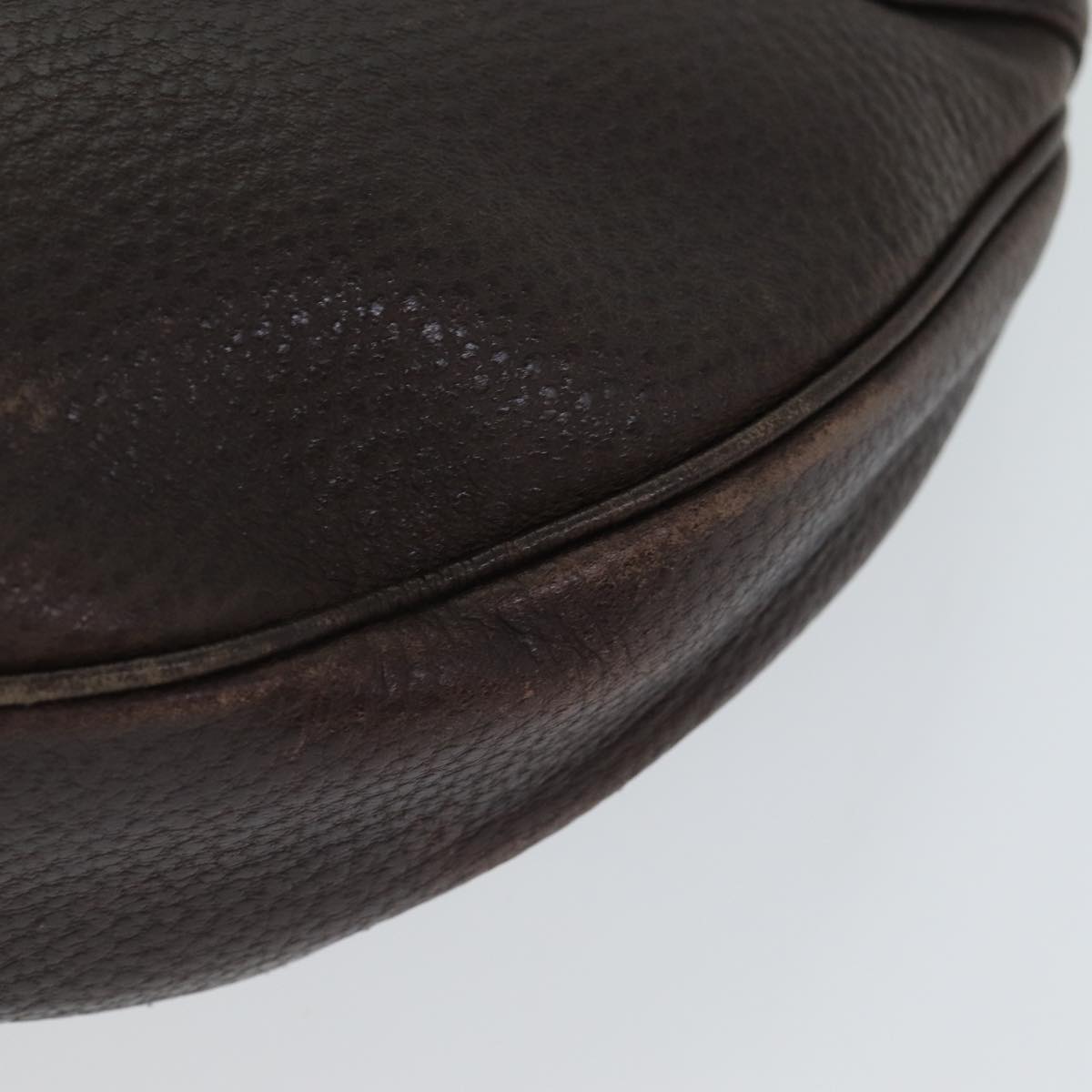 GUCCI Bamboo Shoulder Bag Leather Brown 137577 80997