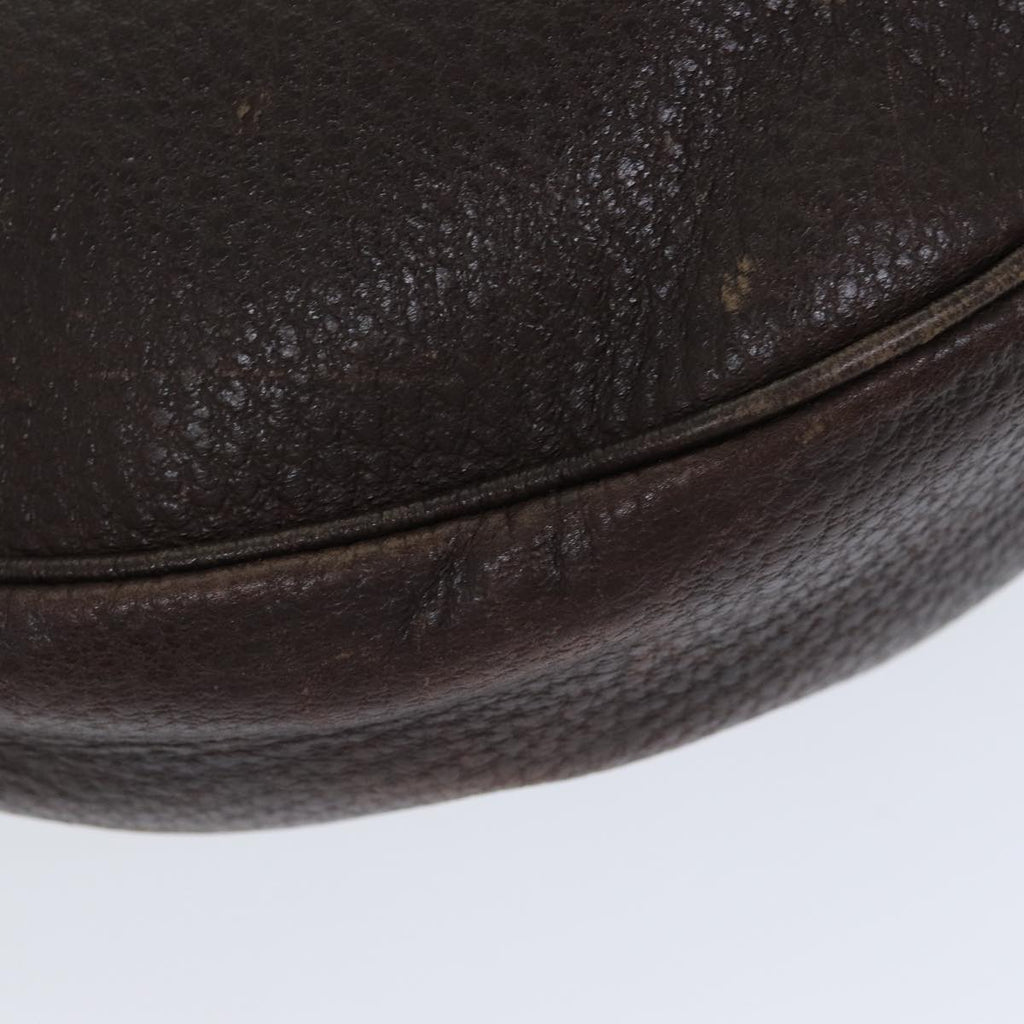 GUCCI Bamboo Shoulder Bag Leather Brown 137577 80997