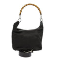 GUCCI Bamboo Hand Bag Nylon 000 2058 0531 5 80999