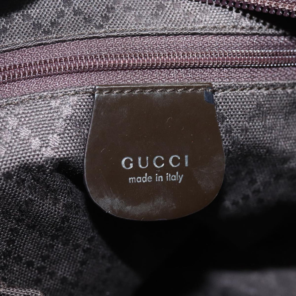GUCCI Bamboo Hand Bag Nylon 000 2058 0531 5 80999