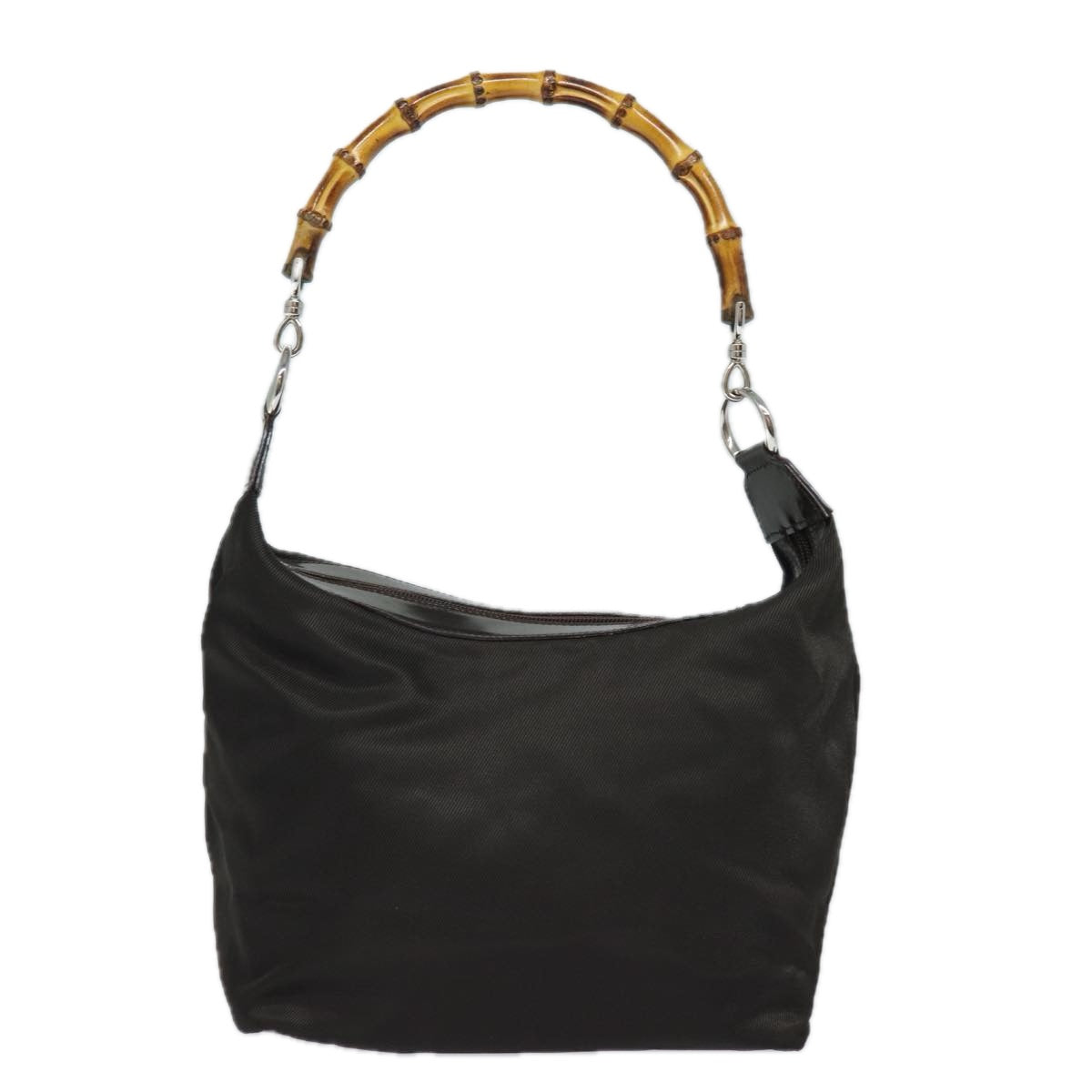GUCCI Bamboo Hand Bag Nylon 000 2058 0531 5 80999