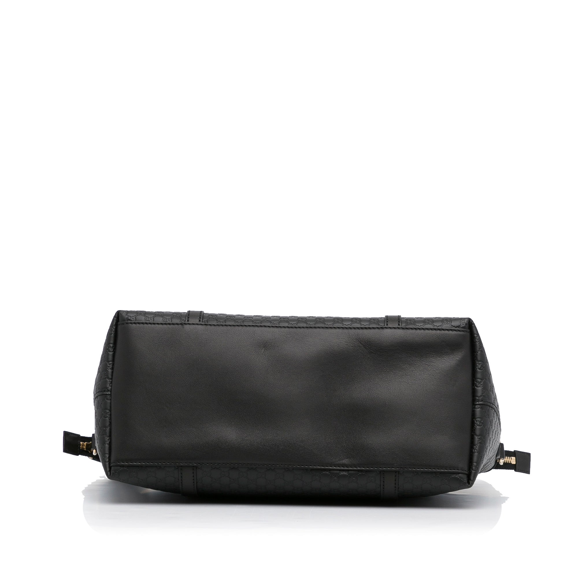 Gucci Dome Large Black Microguccisima Embossed Leather