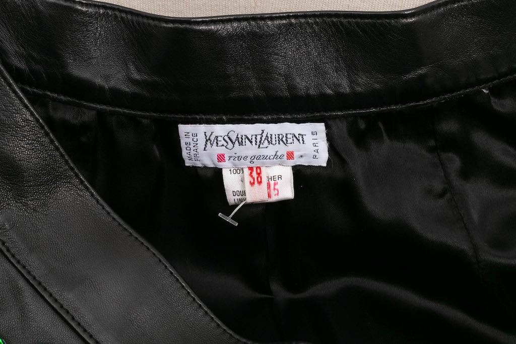 Tailleur en cuir Yves Saint Laurent