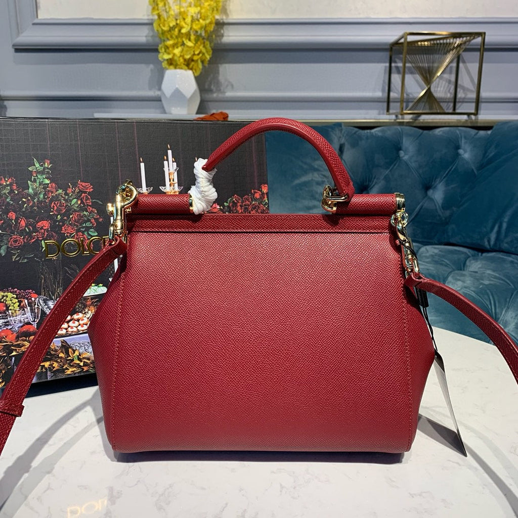 GLAMI Small Sicily Bag In Dauphine Red For Women 7.5in/19cm GLAMI