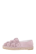 Chanel Blush Camellia Detail Espadrille SZ 41