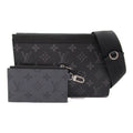 Louis Vuitton Gaston Wearable Wallet Shoulder Bag Shoulder Bag PVC Coated Canvas Monogrammic Eclipse Rivers  Black M81124