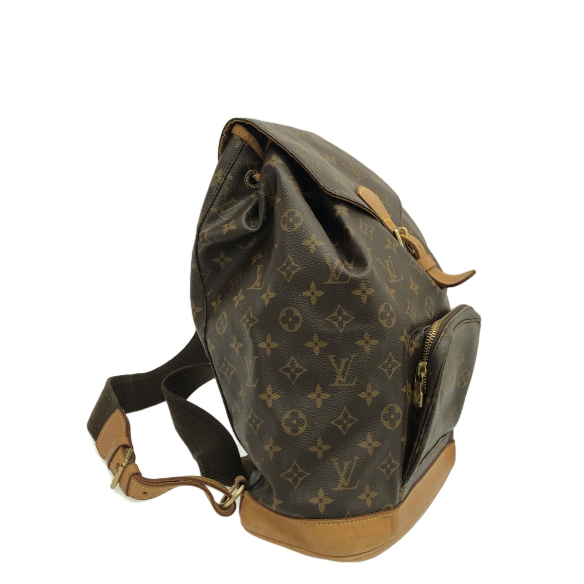 Louis Vuitton Montsouris Gm  Canvas Backpack Bag ()