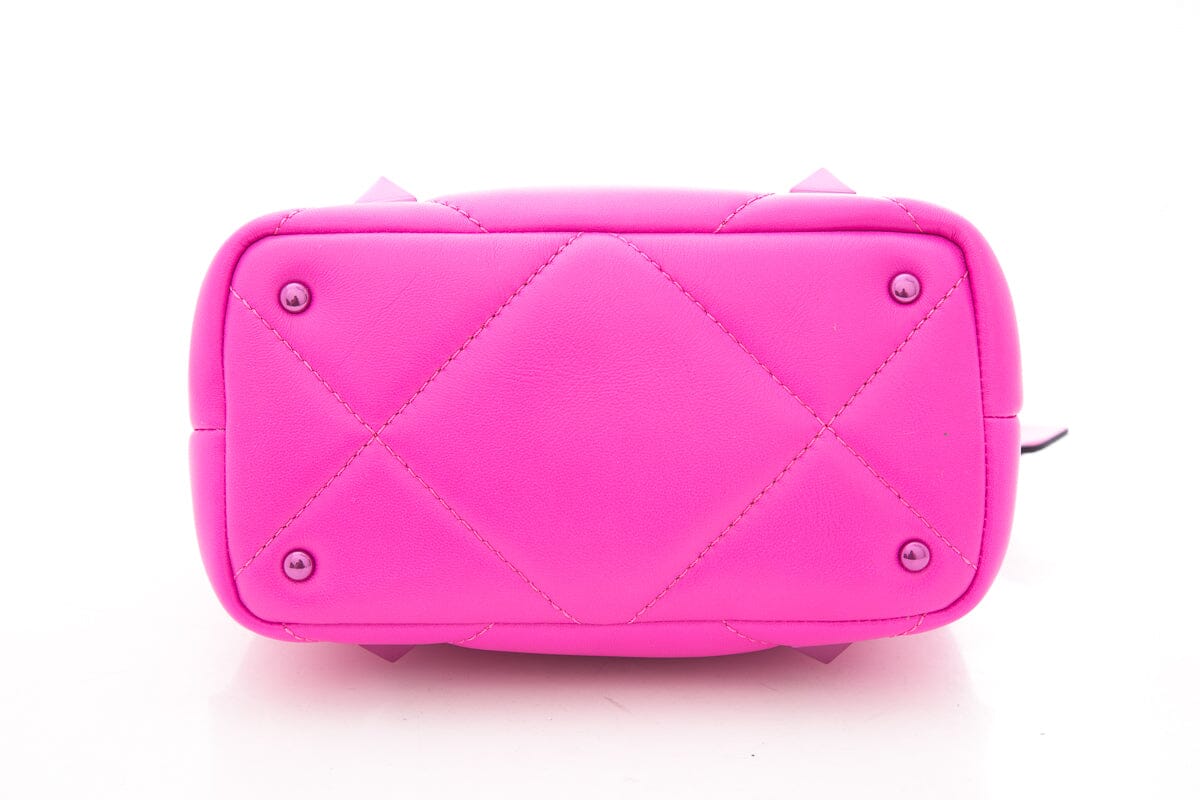 Valentino Garavani Hot Pink Roman Large Stud Handbag
