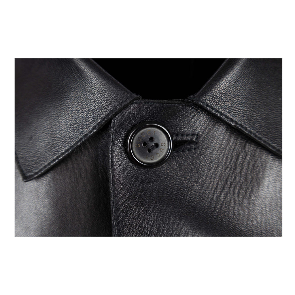 Gucci Leather Trench Coat - '00s