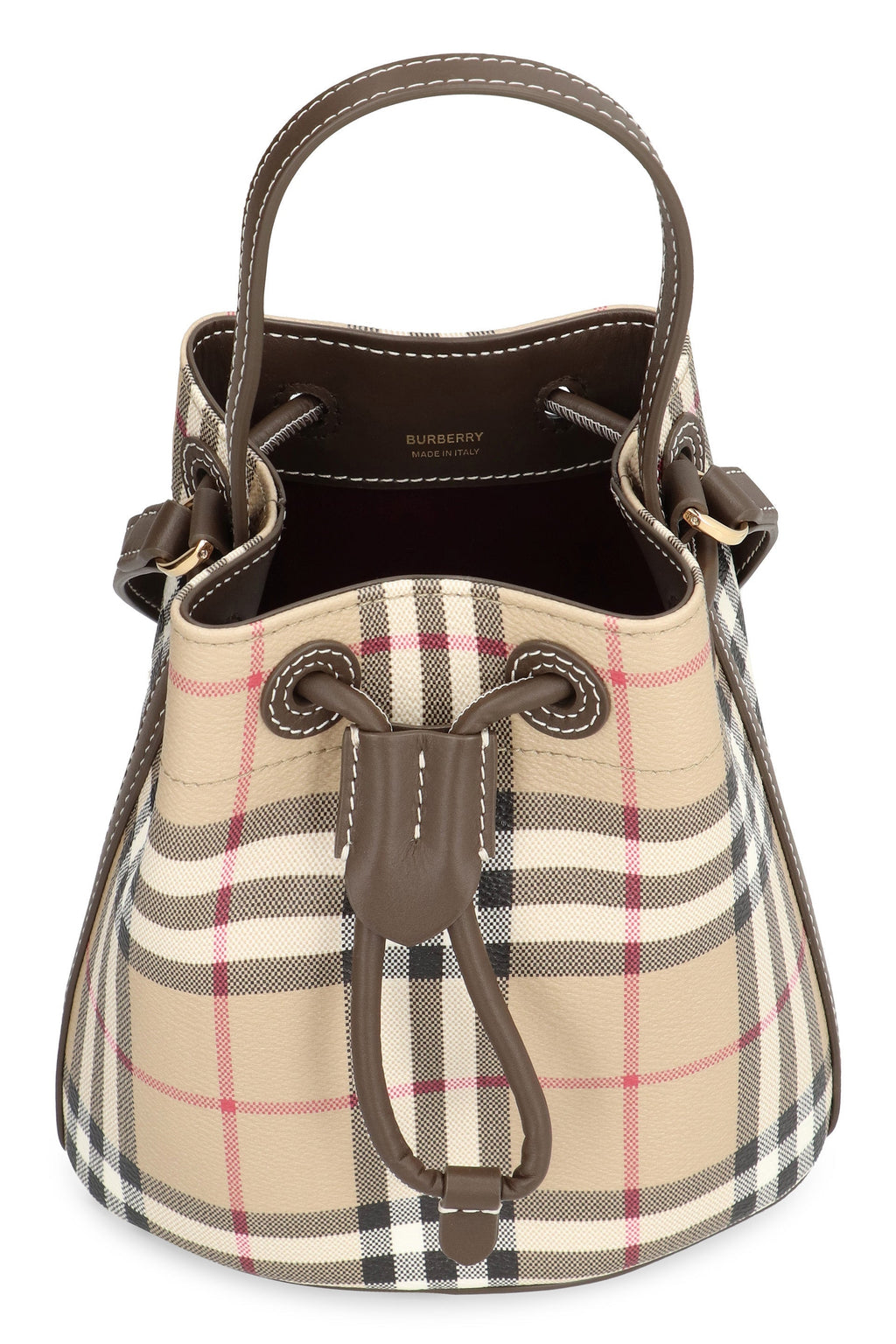 Mini Check Bucket Bag