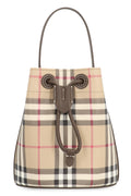 CHECK MINI BUCKET BAG