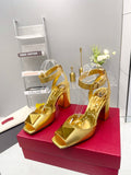Valentino Garavani One Stud Sandal With Maxi Stud EmbellisGLAMIent Gold For Women XW0S0EI6CYII16