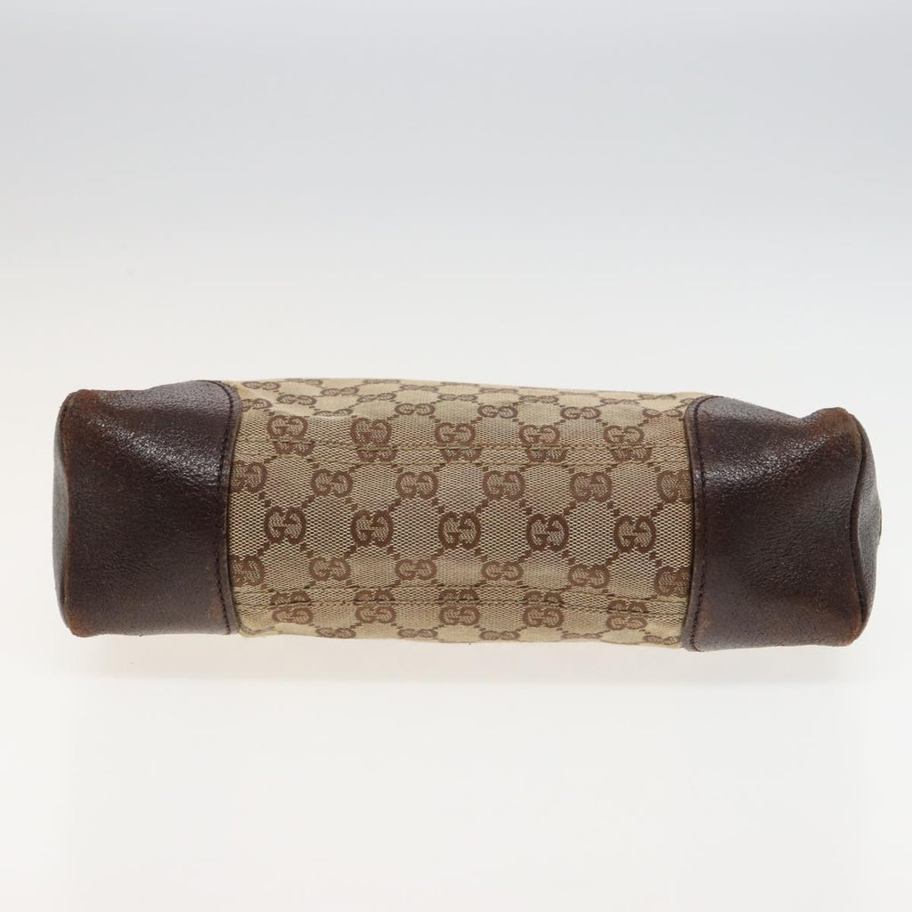 GUCCI GG Canvas Shoulder Bag Beige 114273 81012