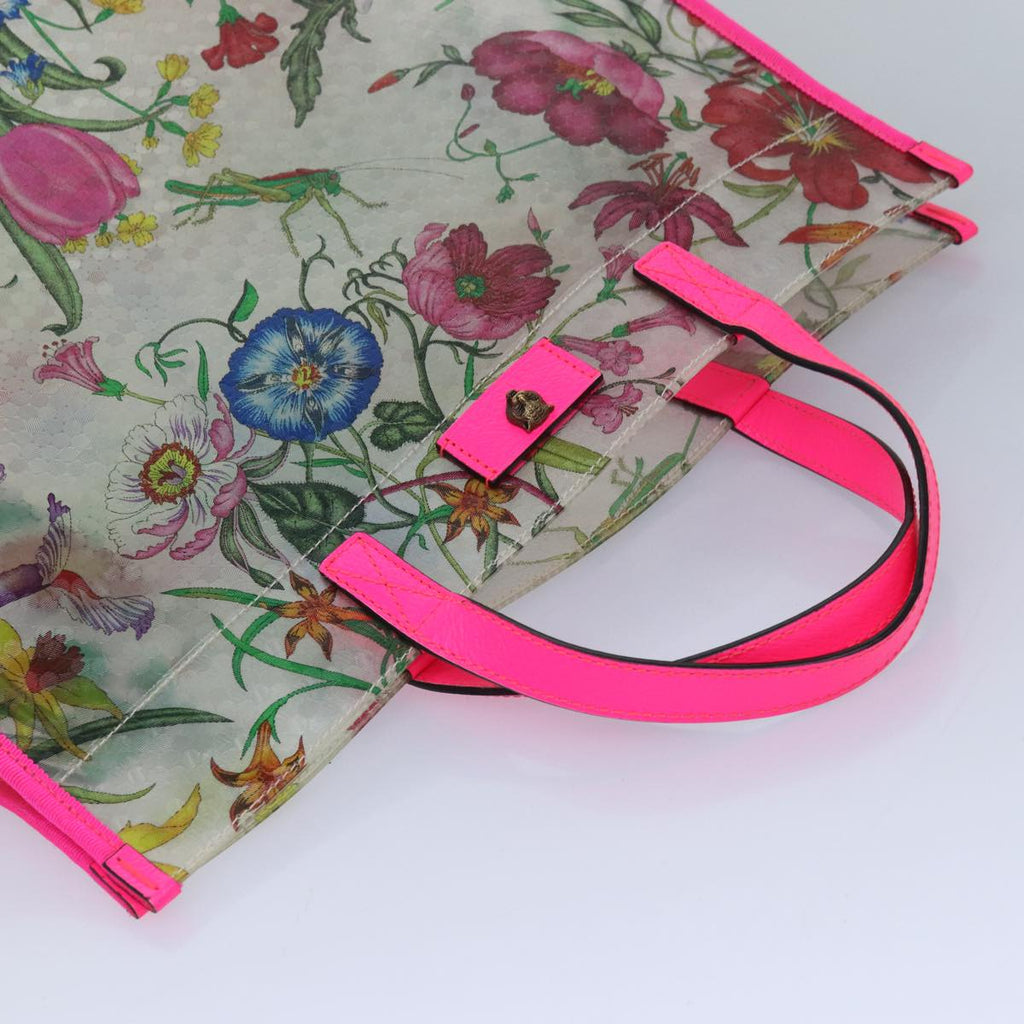 GUCCI Hand Bag Vinyl Clear Pink 548713 560440 81040