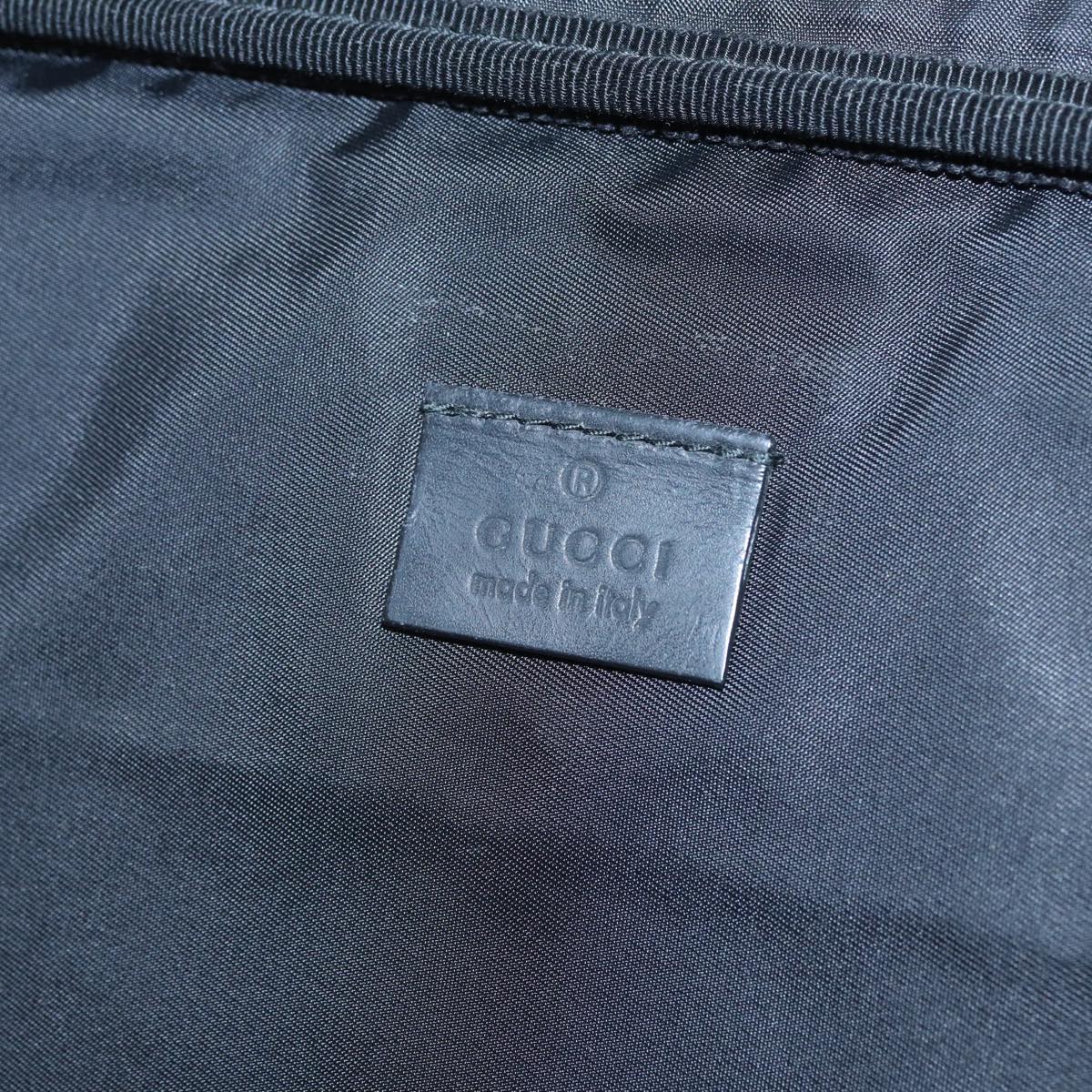 GUCCI GG Canvas Guccissima Hand Bag Black 81048