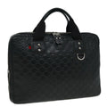 GUCCI GG Canvas Guccissima Hand Bag Black 81048