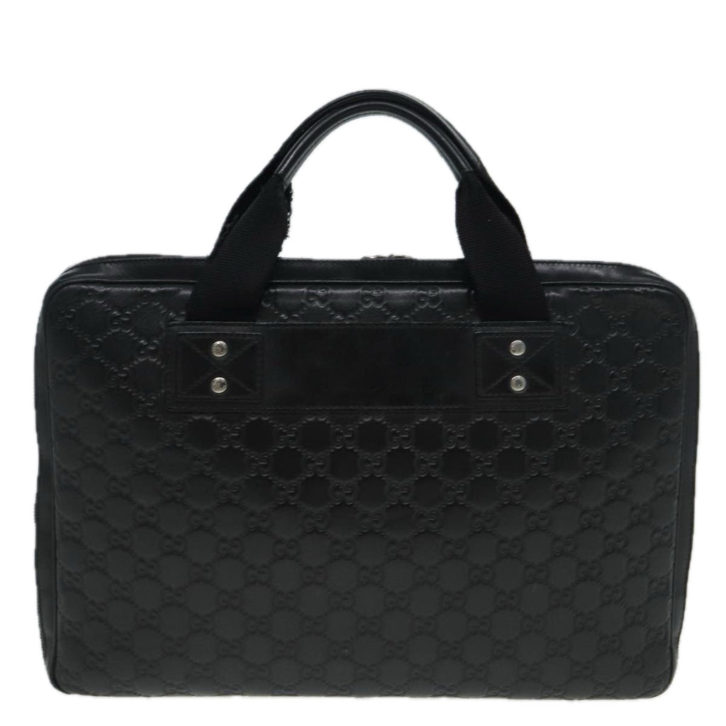 GUCCI GG Canvas Guccissima Hand Bag Black 81048