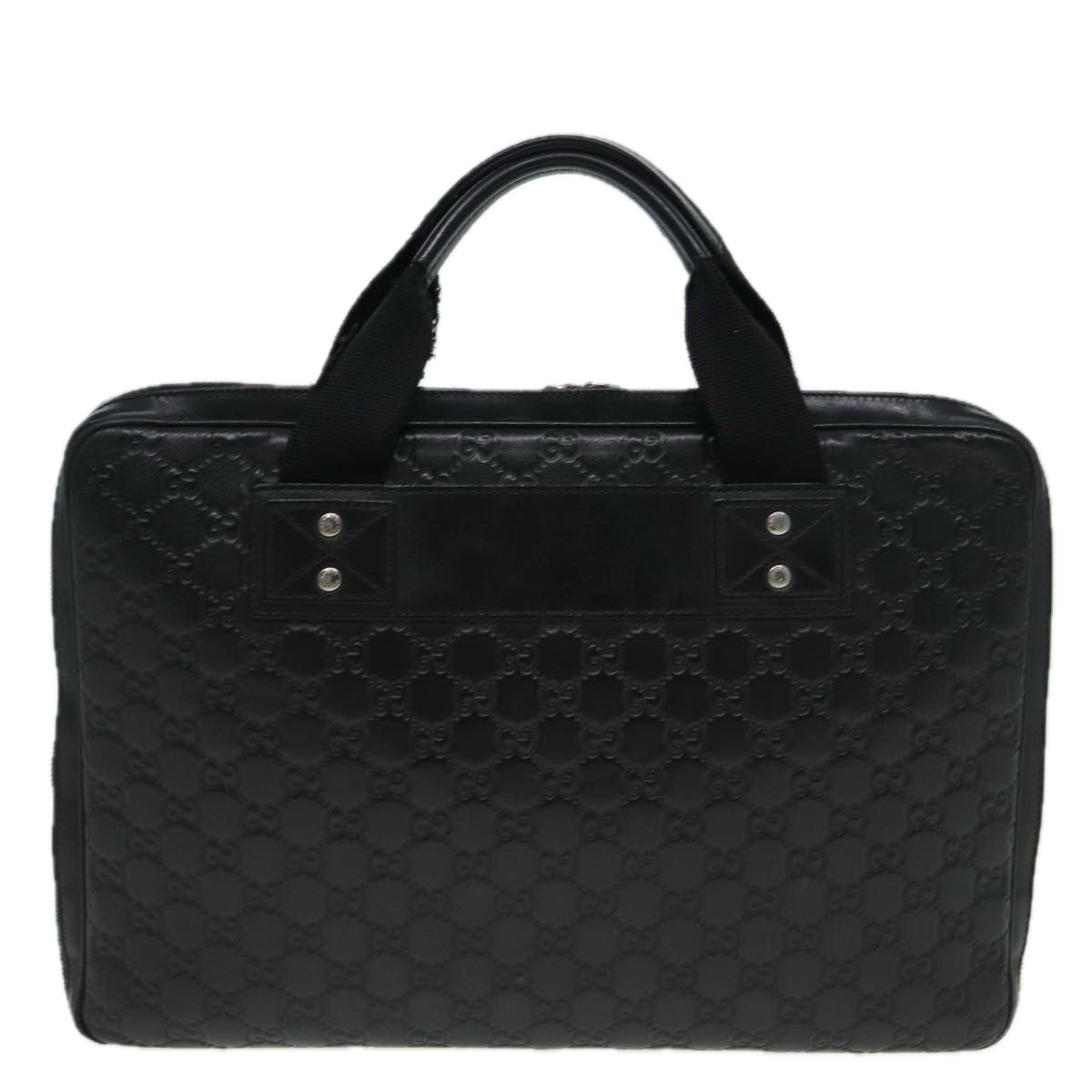 GUCCI GG Canvas Guccissima Hand Bag Black 81048