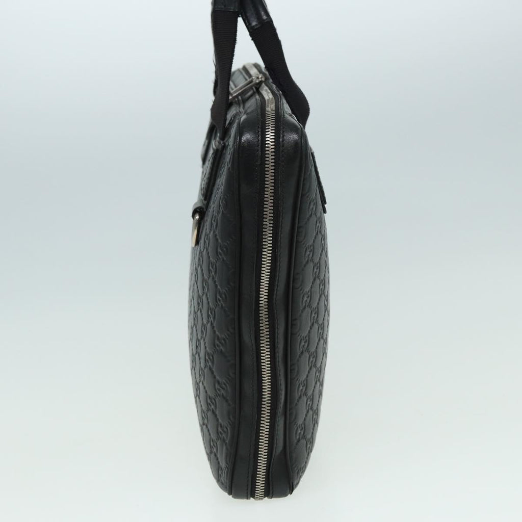 GUCCI GG Canvas Guccissima Hand Bag Black 81048
