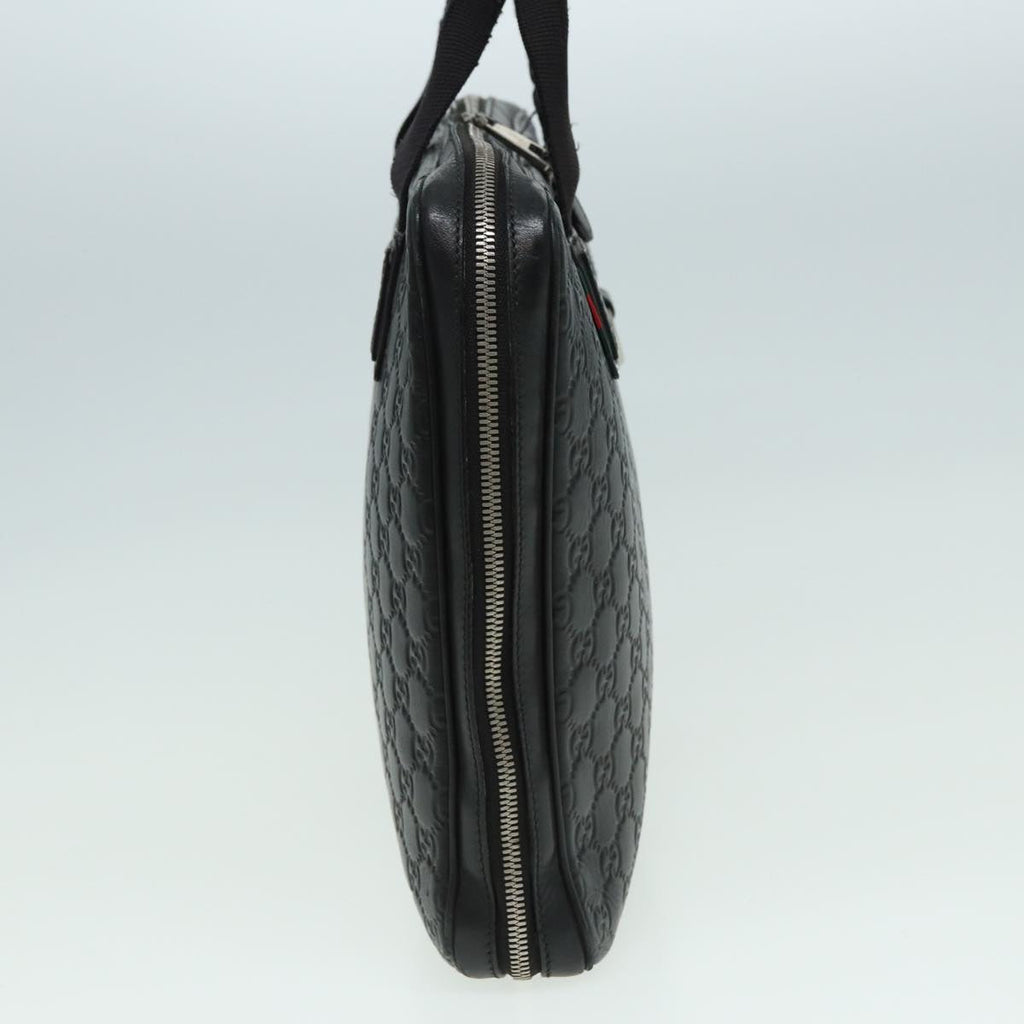 GUCCI GG Canvas Guccissima Hand Bag Black 81048