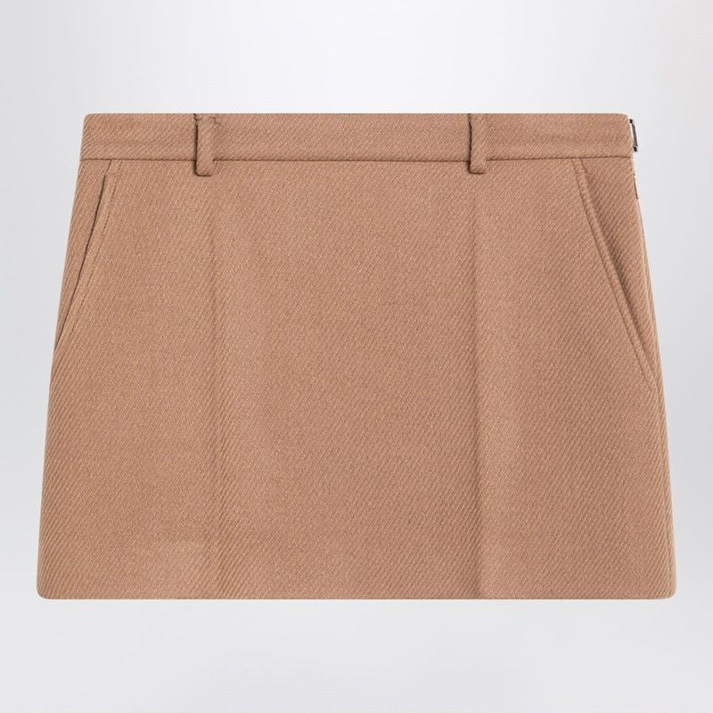 GUCCI Chic Wool and Cashmere Mini Skirt