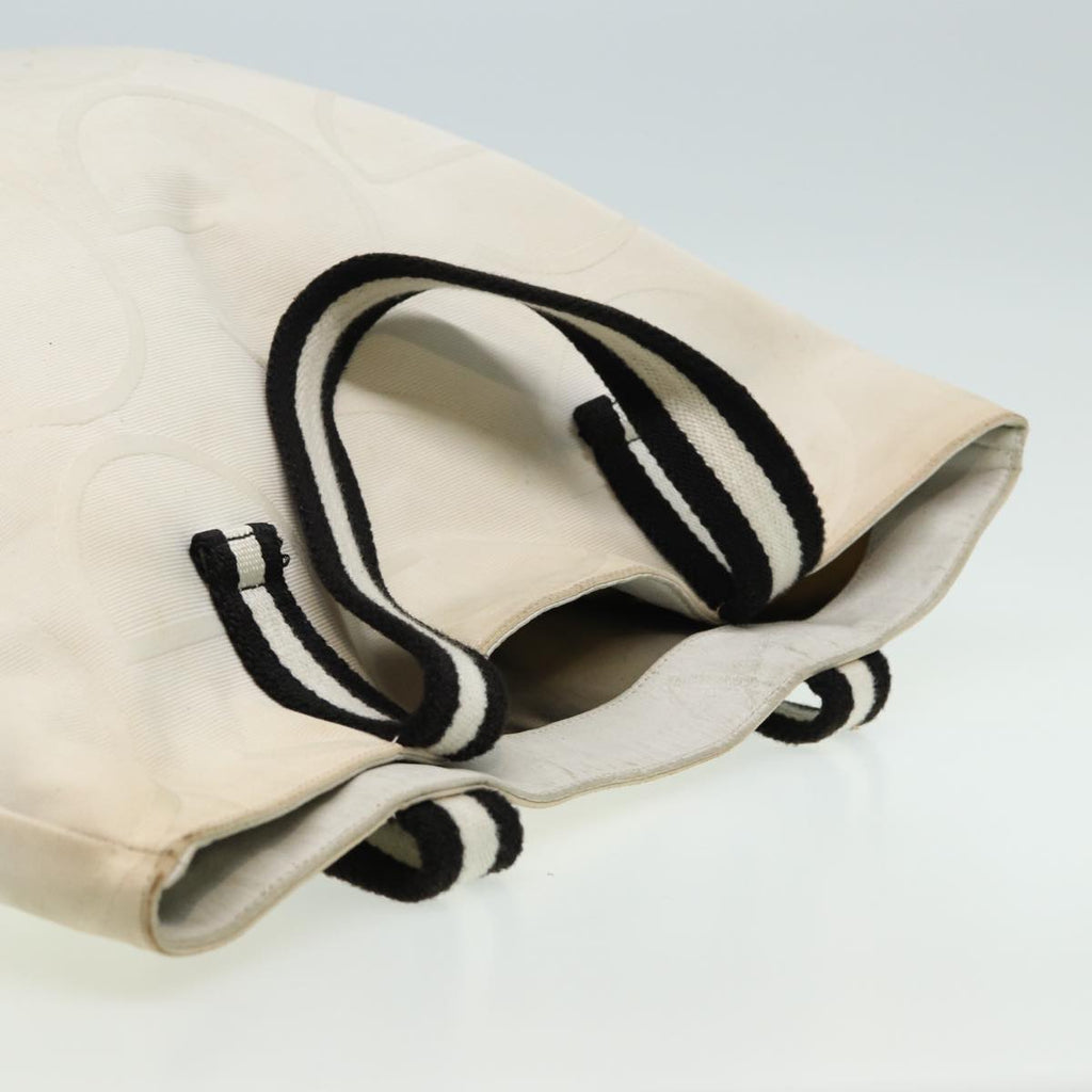 GUCCI Tote Bag Canvas White 123439 81105