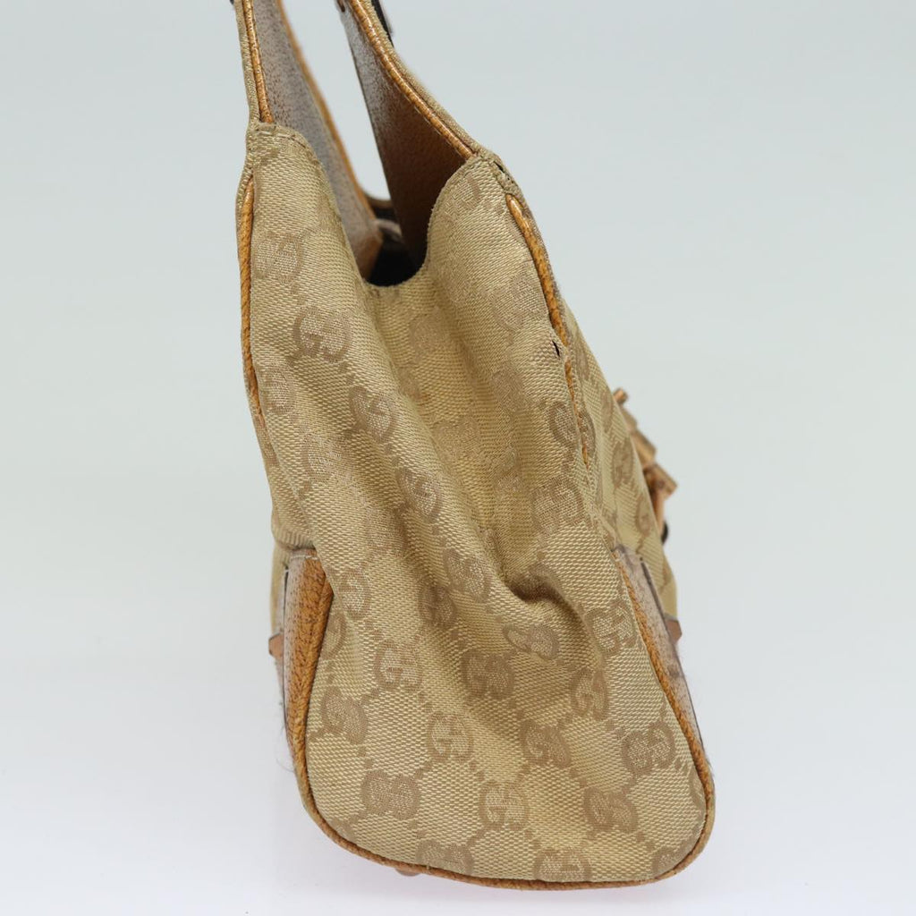 GUCCI GG Canvas Jackie Hand Bag Beige 124407 81153