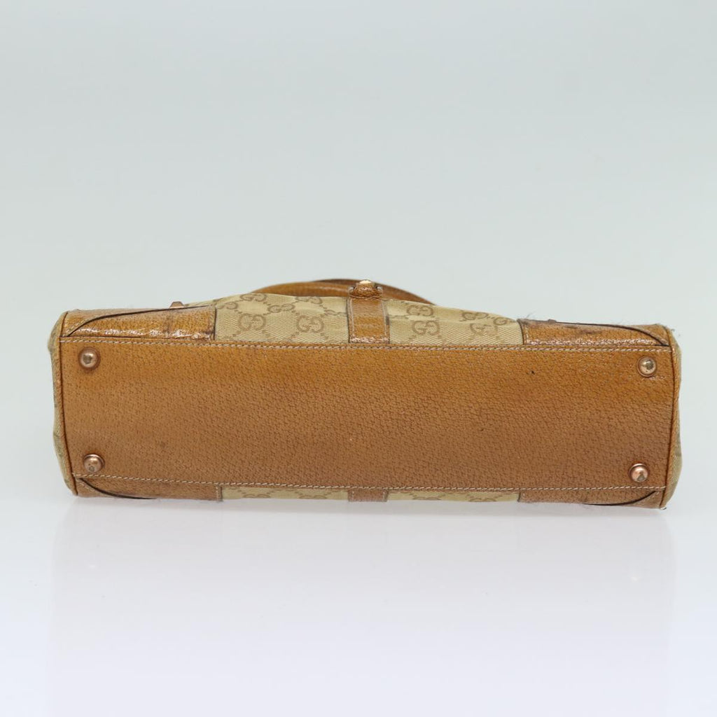 GUCCI GG Canvas Jackie Hand Bag Beige 124407 81153