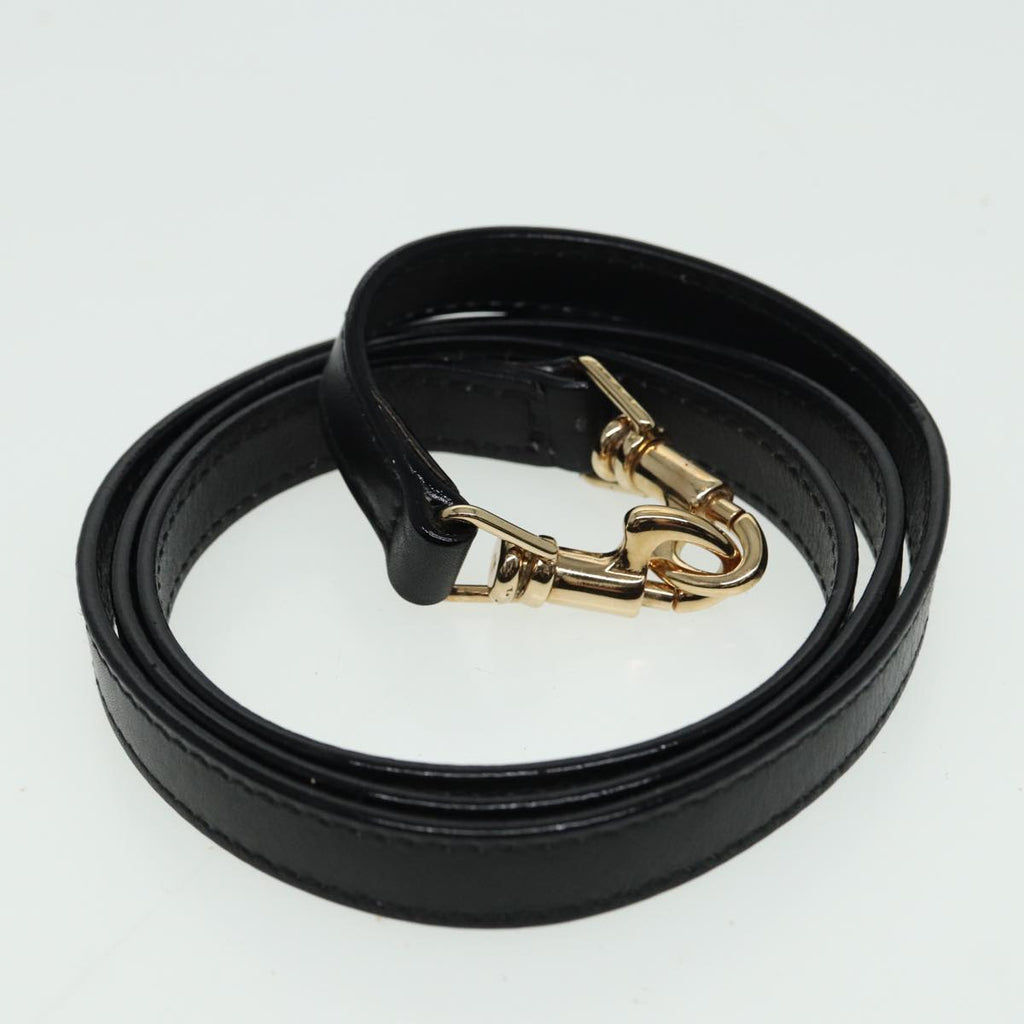 GUCCI Bamboo Hand Bag Leather 2way Black 000 2865 0290 81155