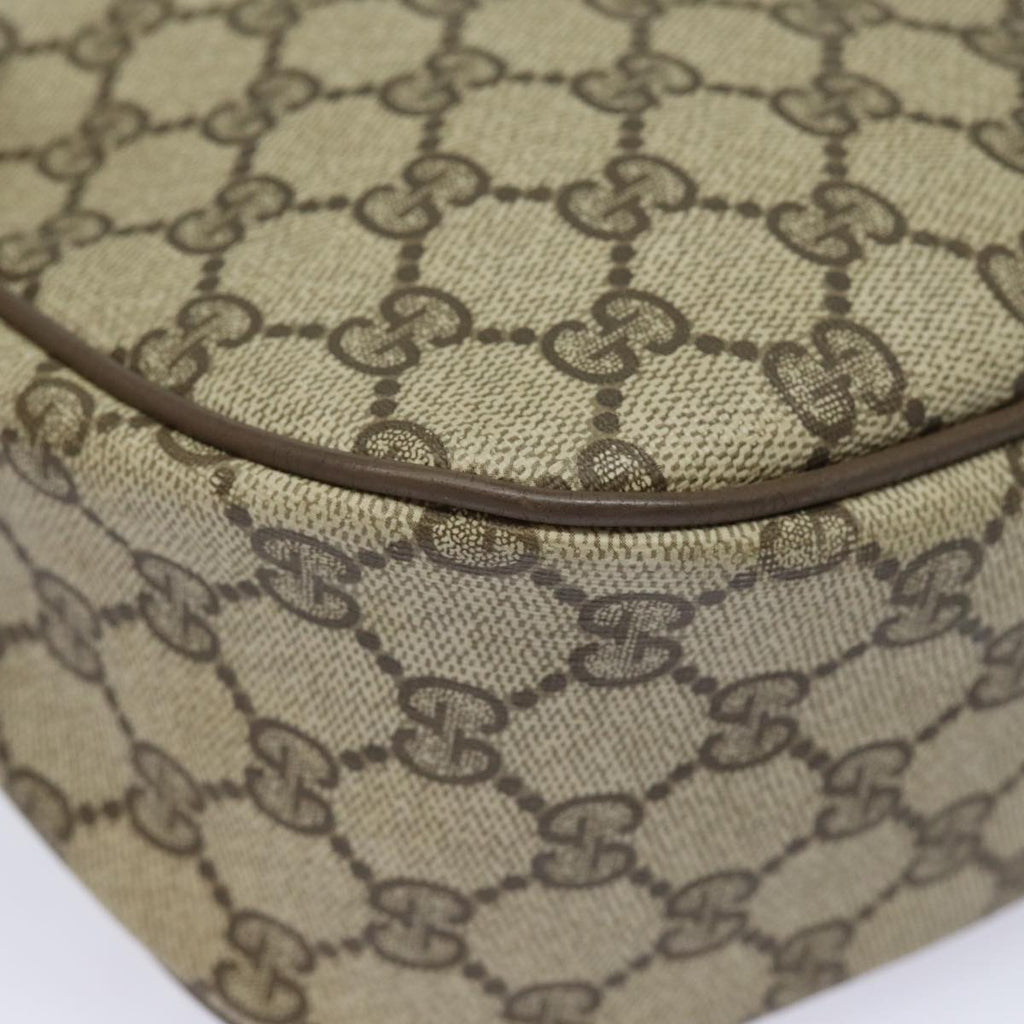 GUCCI GG Supreme Web Sherry Line Shoulder Bag PVC Beige 89 02 032 81158
