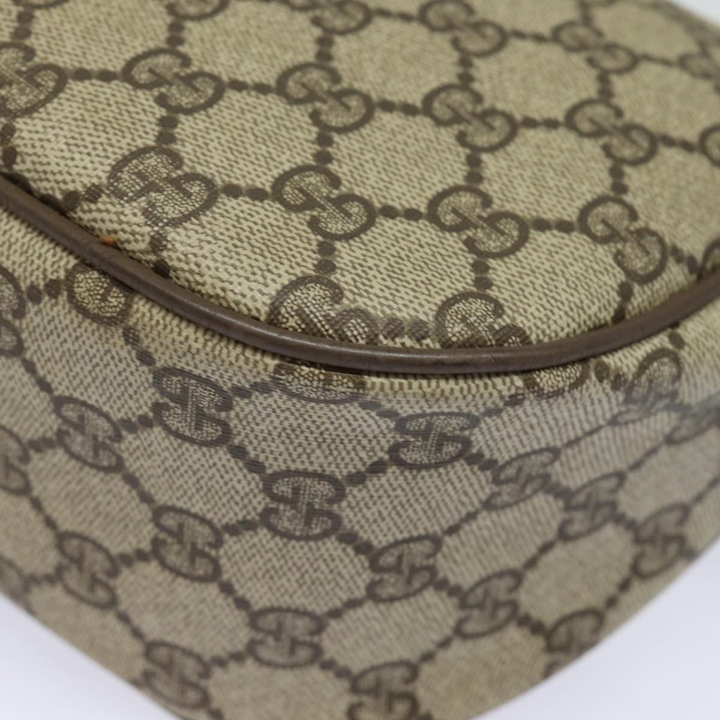 GUCCI GG Supreme Web Sherry Line Shoulder Bag PVC Beige 89 02 032 81158