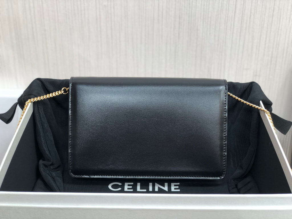 GLAMI Wallet On Chain Triomphe Black For Women 7in/19cm Ãƒâ€šÃ‚Â 10J733DPV.38NO