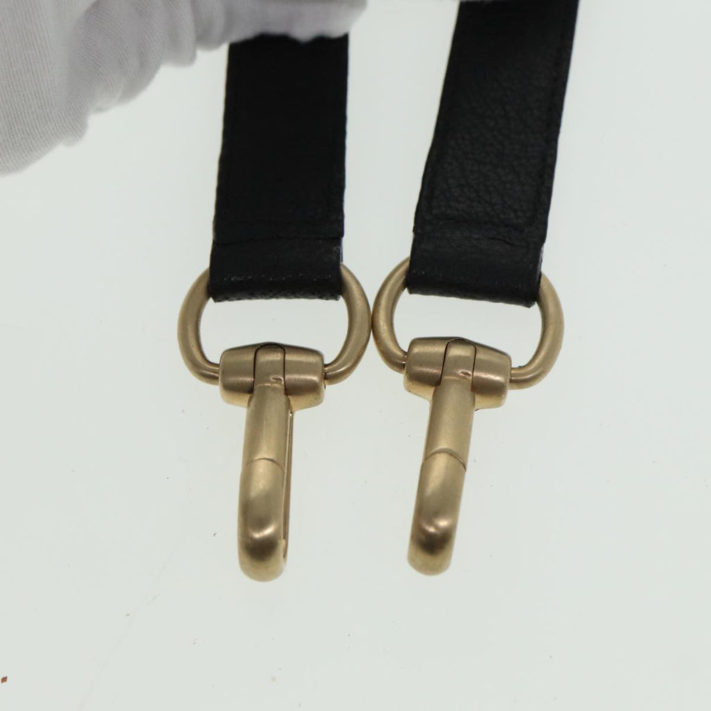 GUCCI Bamboo Hand Bag Suede 2way Black 81161