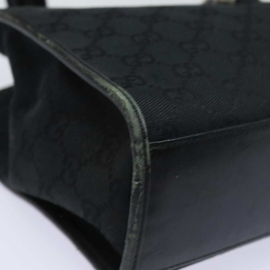 GUCCI Jackie GG Canvas Shoulder Bag Black 002 1073 81163