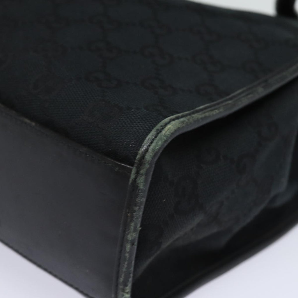 GUCCI Jackie GG Canvas Shoulder Bag Black 002 1073 81163