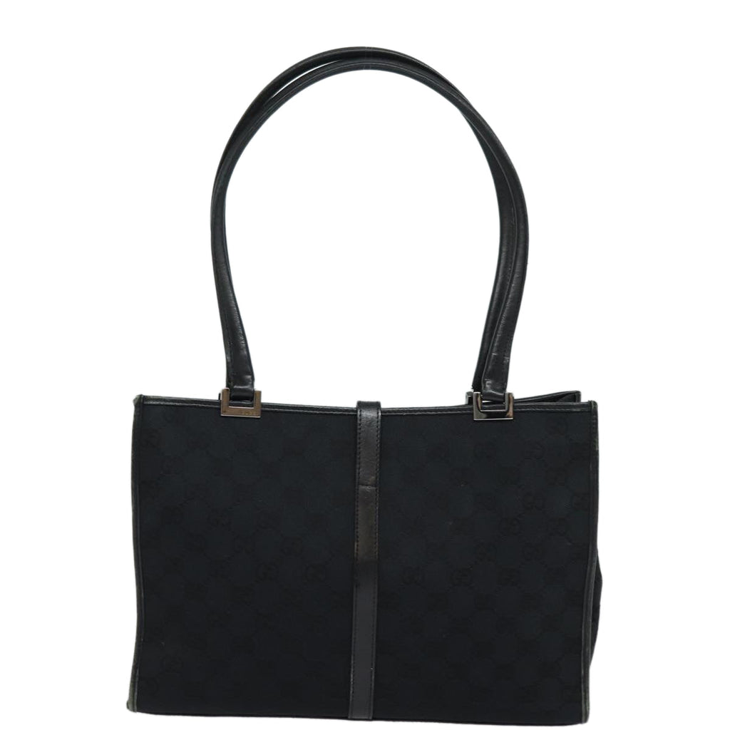 GUCCI Jackie GG Canvas Shoulder Bag Black 002 1073 81163