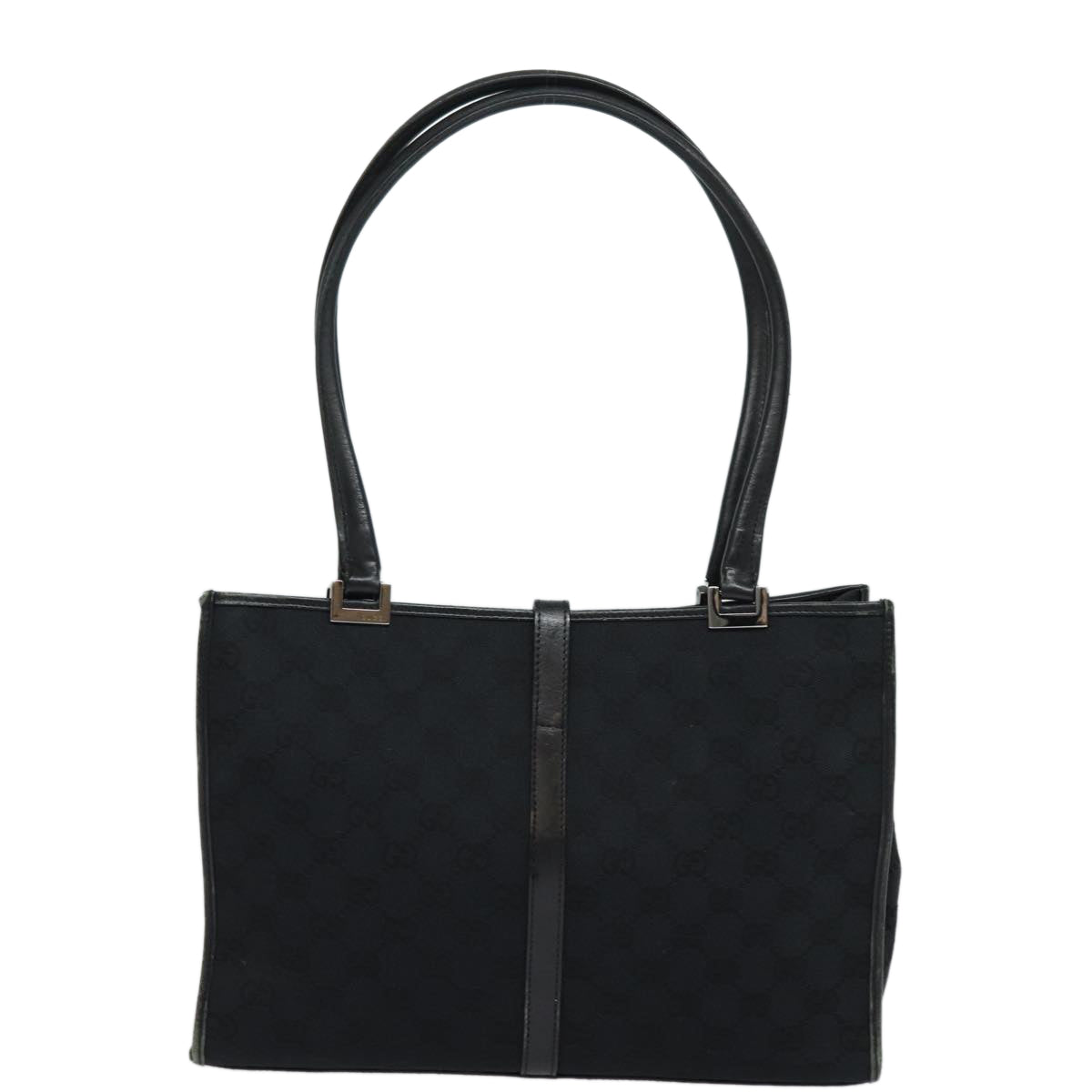 GUCCI Jackie GG Canvas Shoulder Bag Black 002 1073 81163
