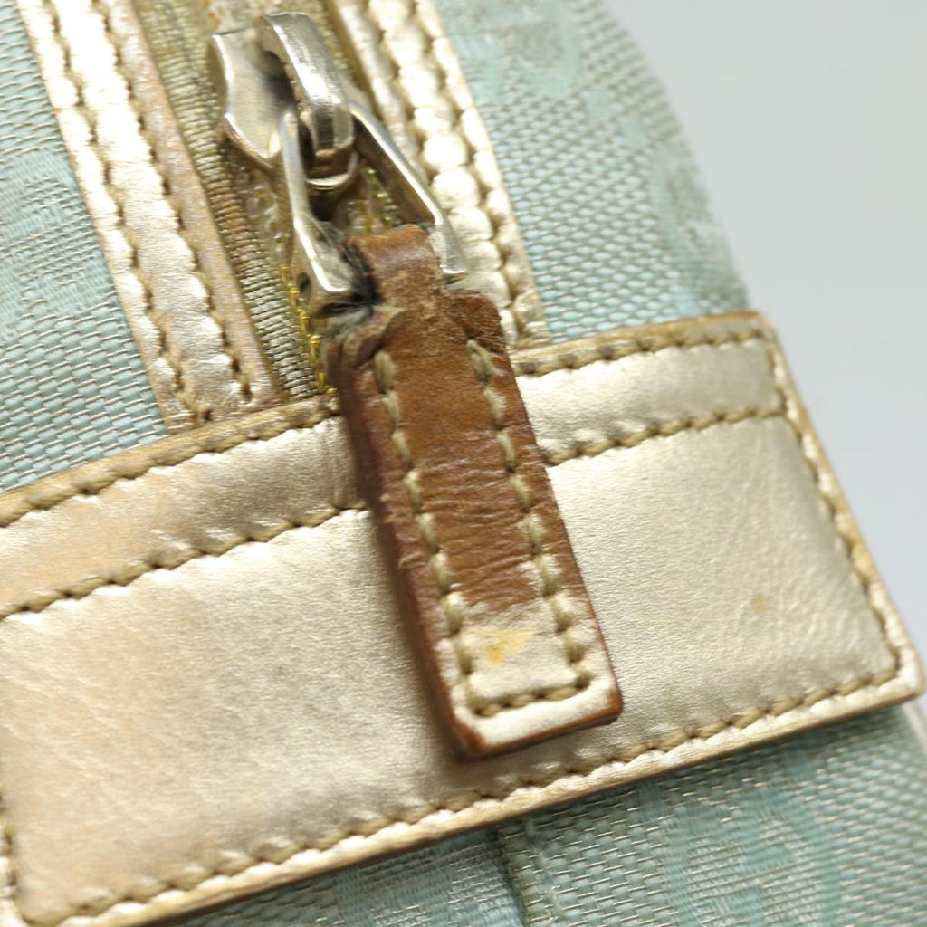 GUCCI GG Canvas Hand Bag Light Blue 000 0852 81164
